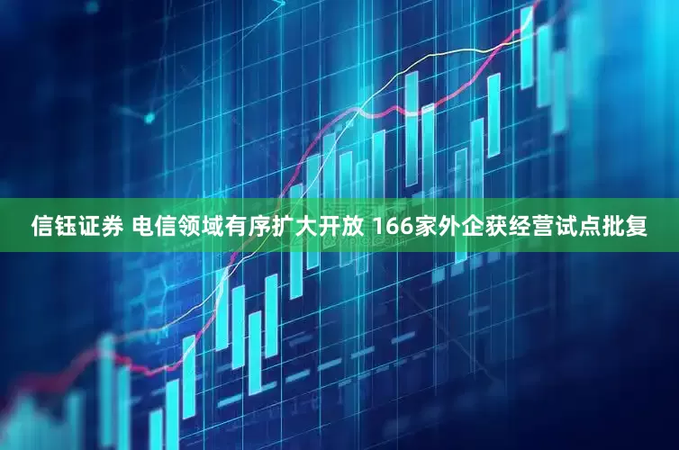 信钰证券 电信领域有序扩大开放 166家外企获经营试点批复